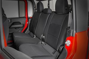 Jeep Gladiator Seat Covers - Front and Rear - Rough Country - Neoprene - '20-'23 Jeep Gladiator Seat Covers - Front and Rear - Rough Country - Neoprene - '20-'23